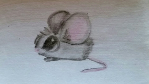 Lil Mouse Watercolor Magnet